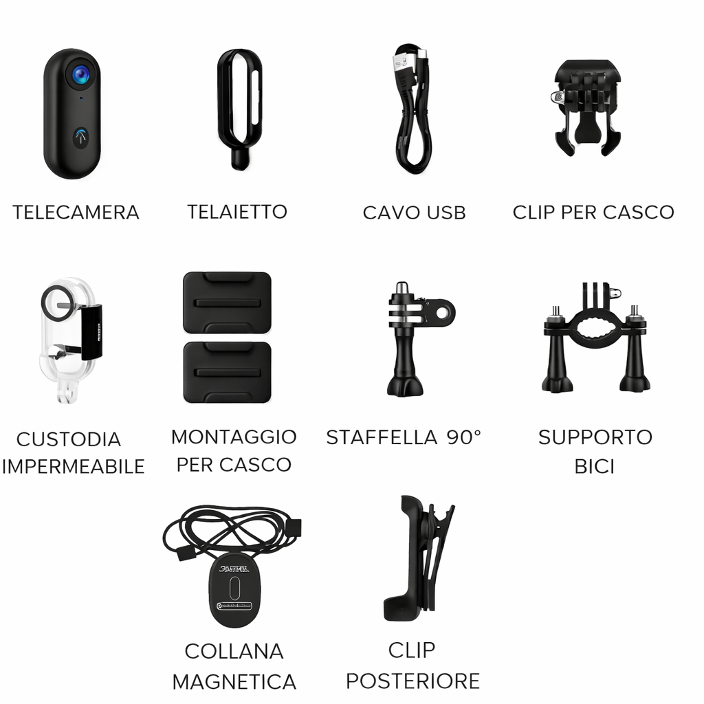 Visio Go – Videocamera POV 4K Ultra Compatta